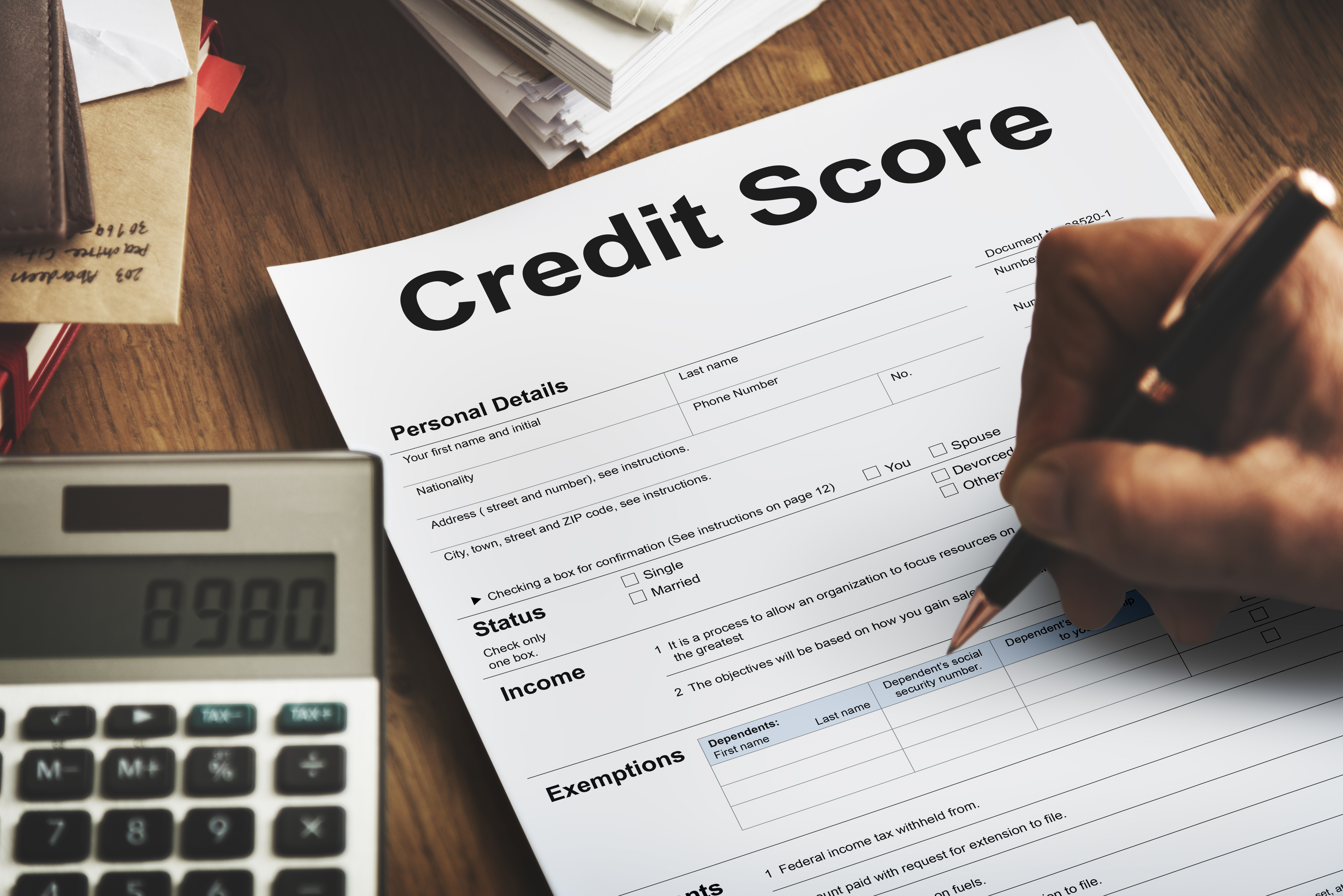 Fintech credit score card and banking concept indicators